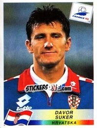 Figurina Davor Suker - Fifa World Cup France 1998 - Panini