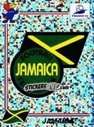 Figurina Emblem Jamaica - Fifa World Cup France 1998 - Panini