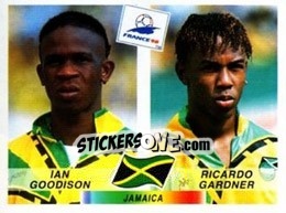 Sticker Ian Goodison / Ricardo Gardner - Fifa World Cup France 1998 - Panini