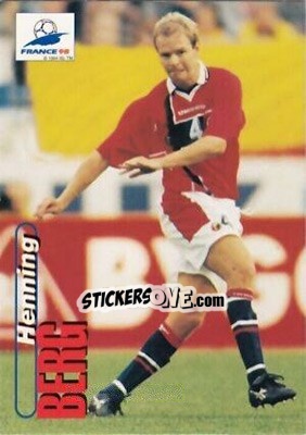 Sticker Henning Berg - FIFA World Cup France 1998. Trading Cards n. 14 - Panini