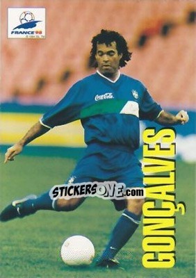 Sticker Gonçalves - FIFA World Cup France 1998. Trading Cards n. 22 - Panini