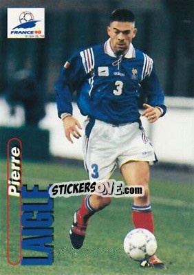 Sticker Pierre Laigle - FIFA World Cup France 1998. Trading Cards n. 29 - Panini