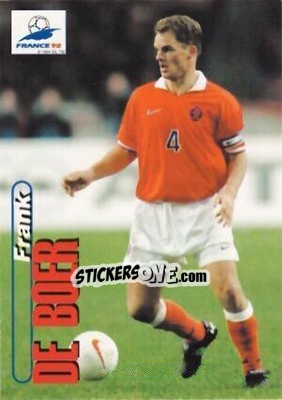 Sticker Frank De Boer - FIFA World Cup France 1998. Trading Cards - Panini