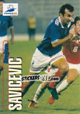 Sticker Dejan Savicevic - FIFA World Cup France 1998. Trading Cards n. 66 - Panini
