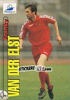 Sticker Franky Van Der Elst - FIFA World Cup France 1998. Trading Cards n. 70 - Panini