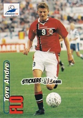 Sticker Tore Andre Flo - FIFA World Cup France 1998. Trading Cards n. 80 - Panini