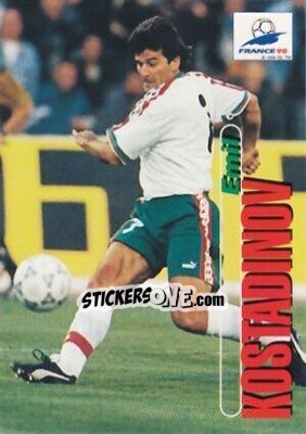 Sticker Emil Kostadinov - FIFA World Cup France 1998. Trading Cards n. 87 - Panini