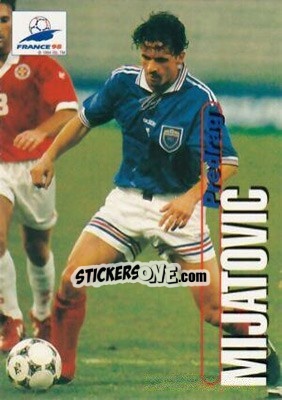 Sticker Predrag Mijatovic - FIFA World Cup France 1998. Trading Cards n. 90 - Panini
