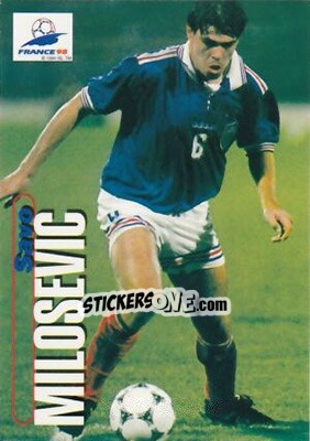 Sticker Savo Milosevic - FIFA World Cup France 1998. Trading Cards - Panini