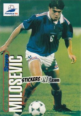 Sticker Savo Milosevic - FIFA World Cup France 1998. Trading Cards n. 91 - Panini