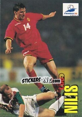 Sticker Luc Nilis - FIFA World Cup France 1998. Trading Cards - Panini