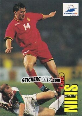 Sticker Luc Nilis - FIFA World Cup France 1998. Trading Cards n. 93 - Panini