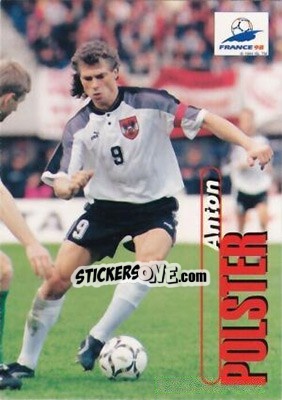 Sticker Anton Polster - FIFA World Cup France 1998. Trading Cards n. 96 - Panini