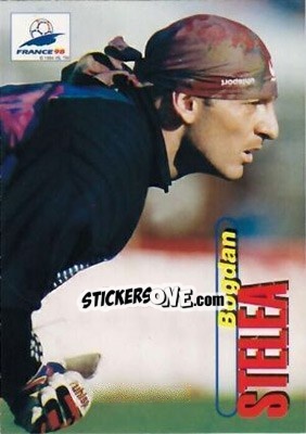 Sticker Bogdan Stelea - FIFA World Cup France 1998. Trading Cards n. 7 - Panini