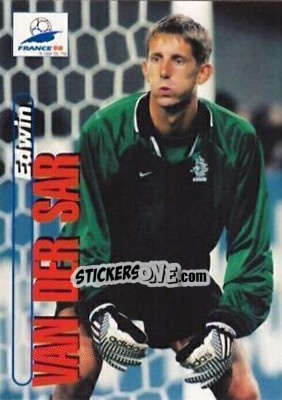 Sticker Edwin van der Sar - FIFA World Cup France 1998. Trading Cards n. 9 - Panini