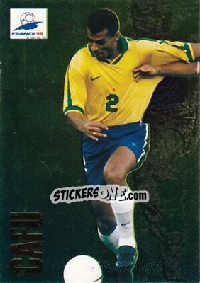 Sticker Cafu - FIFA World Cup France 1998. Trading Cards n. 10 - Panini