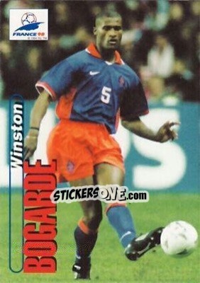Sticker Winston Bogarde - FIFA World Cup France 1998. Trading Cards - Panini