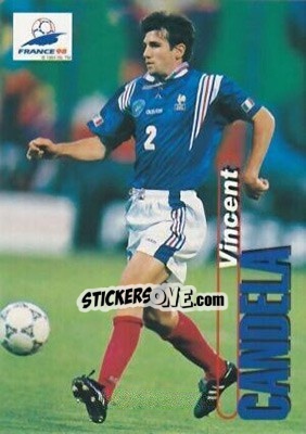 Sticker Vincent Candela - FIFA World Cup France 1998. Trading Cards n. 17 - Panini