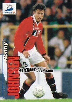 Sticker Ronny Johnsen - FIFA World Cup France 1998. Trading Cards n. 27 - Panini