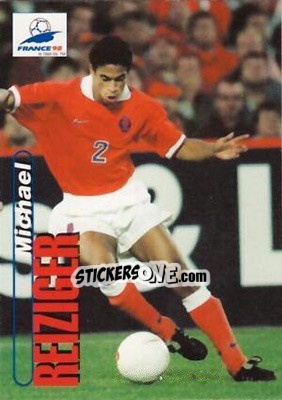 Sticker Michael Reiziger - FIFA World Cup France 1998. Trading Cards - Panini