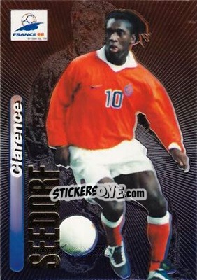 Sticker Clarence Seedorf - FIFA World Cup France 1998. Trading Cards n. 38 - Panini