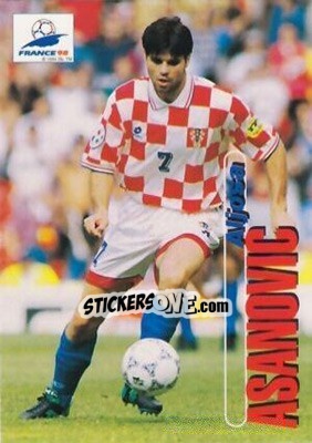 Figurina Aljosa Asanovic - FIFA World Cup France 1998. Trading Cards - Panini