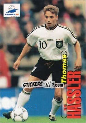 Sticker Thomas Hässler - FIFA World Cup France 1998. Trading Cards - Panini