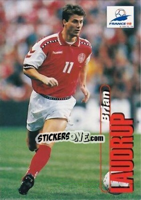 Sticker Brian Laudrup - FIFA World Cup France 1998. Trading Cards n. 60 - Panini