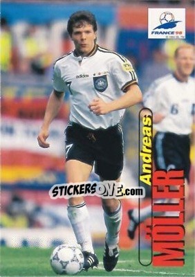 Sticker Andreas Möller - FIFA World Cup France 1998. Trading Cards n. 62 - Panini