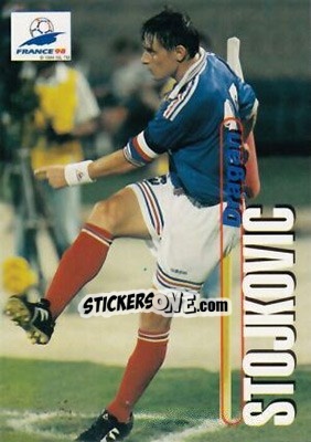 Sticker Dragan Stojkovic - FIFA World Cup France 1998. Trading Cards n. 68 - Panini