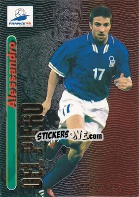 Sticker Alessandro Del Piero - FIFA World Cup France 1998. Trading Cards - Panini