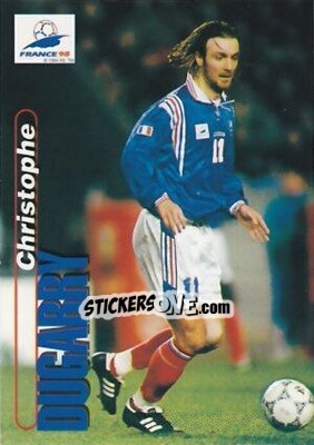 Sticker Christophe Dugarry - FIFA World Cup France 1998. Trading Cards n. 79 - Panini
