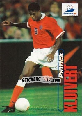 Sticker Patrick Kluivert - FIFA World Cup France 1998. Trading Cards n. 86 - Panini