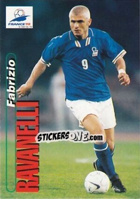 Sticker Fabrizio Ravanelli - FIFA World Cup France 1998. Trading Cards n. 97 - Panini