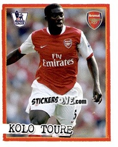 Sticker Kolo Toure - English Premier League 2007-2008. Kick off n. 5 - Merlin