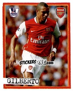 Sticker Gilberto Silva - English Premier League 2007-2008. Kick off - Merlin