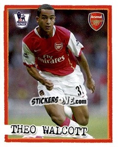 Sticker Theo Walcott - English Premier League 2007-2008. Kick off n. 9 - Merlin