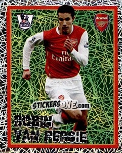 Sticker Robin van Persie - English Premier League 2007-2008. Kick off n. 11 - Merlin