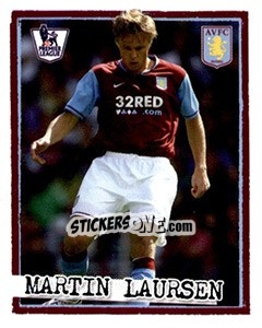 Sticker Martin Laursen - English Premier League 2007-2008. Kick off - Merlin