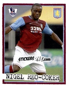 Sticker Nigel Reo-Coker - English Premier League 2007-2008. Kick off - Merlin