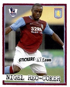 Sticker Nigel Reo-Coker - English Premier League 2007-2008. Kick off n. 19 - Merlin