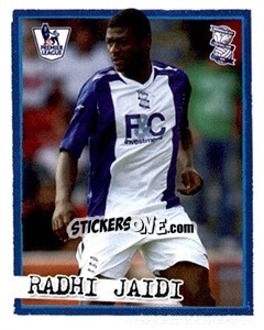 Sticker Radhi Jaidi - English Premier League 2007-2008. Kick off - Merlin