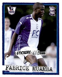 Sticker Fabrice Muamba - English Premier League 2007-2008. Kick off - Merlin