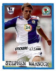Sticker Stephen Warnock - English Premier League 2007-2008. Kick off - Merlin