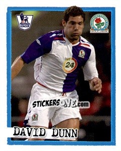 Cromo David Dunn - English Premier League 2007-2008. Kick off - Merlin