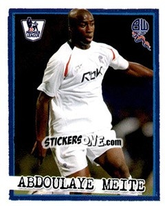 Sticker Abdoulaye Meite - English Premier League 2007-2008. Kick off n. 48 - Merlin