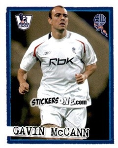 Sticker Gavin McCann - English Premier League 2007-2008. Kick off - Merlin