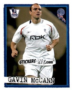 Cromo Gavin McCann - English Premier League 2007-2008. Kick off n. 50 - Merlin