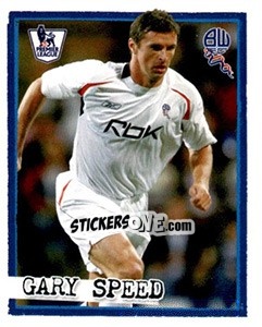 Sticker Gary Speed - English Premier League 2007-2008. Kick off n. 51 - Merlin
