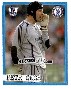 Cromo Petr Cech - English Premier League 2007-2008. Kick off - Merlin